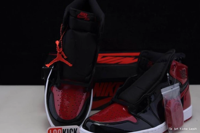 OG 1 Air High Patent Jordan Bred 555088-063 0809